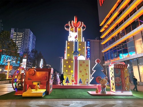 河東和諧廣場圣誕美陳